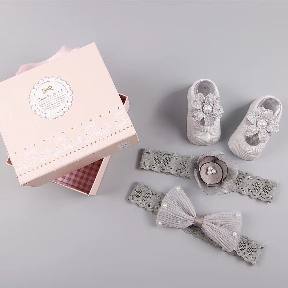 Accesorii pentru păr nou pentru copii Socks and pantofi set set