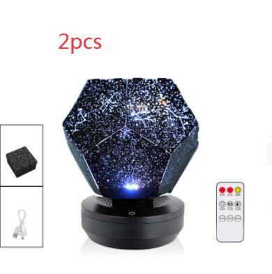 LED Starry Sky Projector Lumini de noapte 3D Proiecție de noapte Lampă de noapte USB încărcare acasă planetariu pentru copii decorațiuni dormitor iluminat