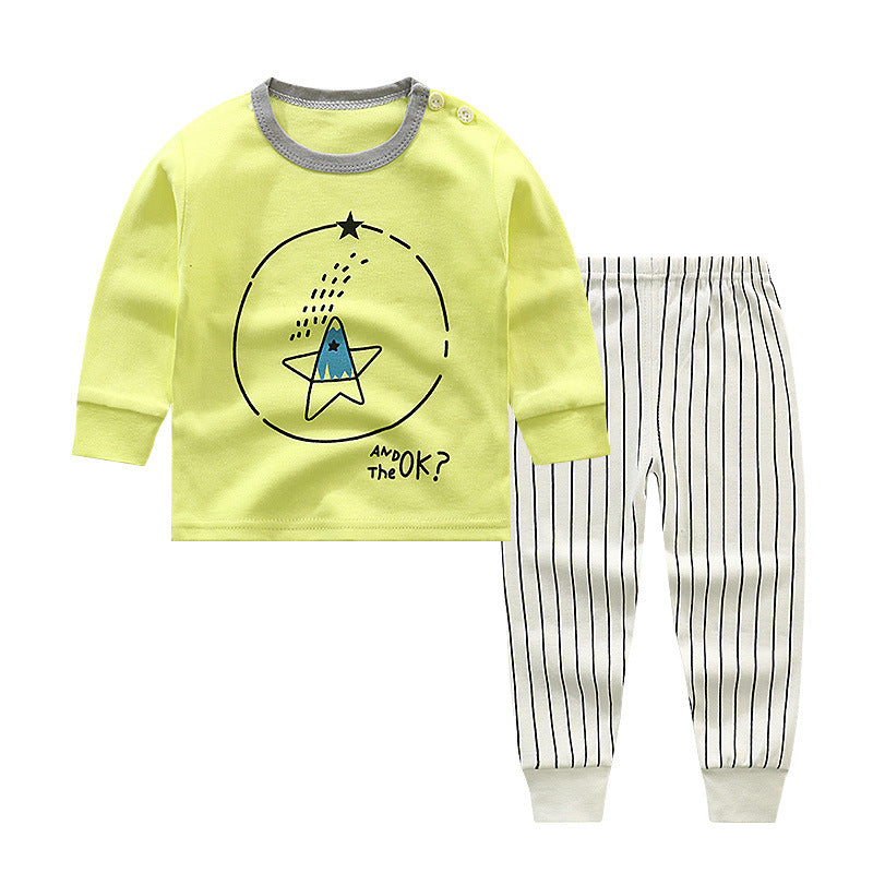 Long sleeve solid color children's clothing