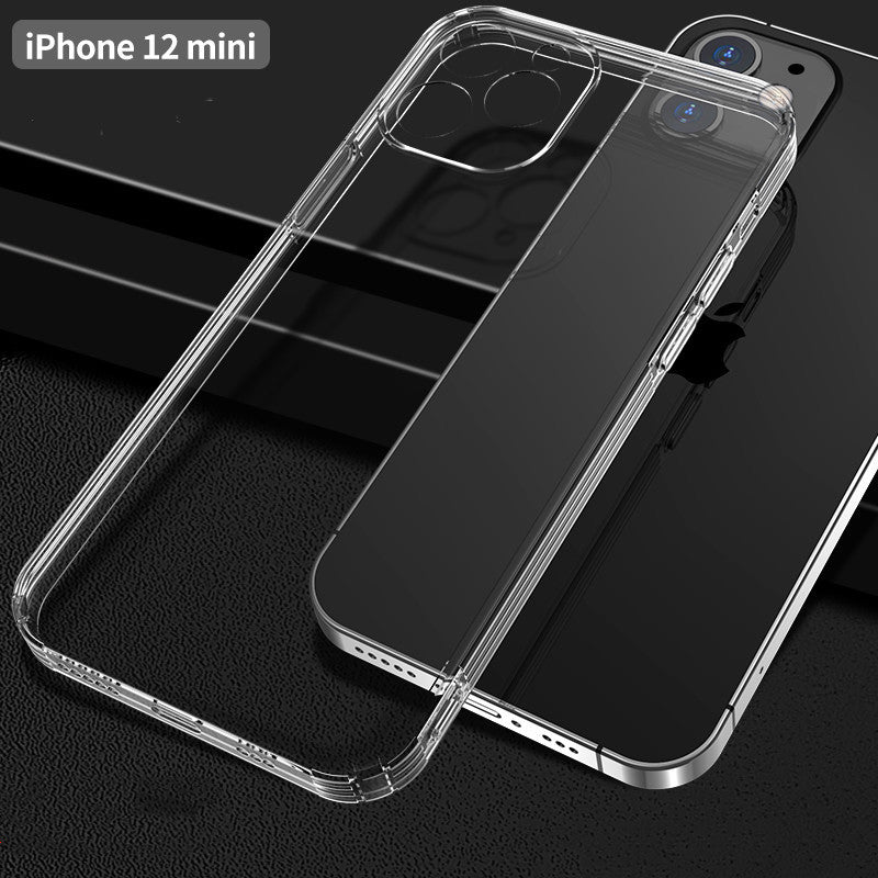 Compatibil cu Apple, compatibil cu Apple, iPhone 12 carcasă silicon anti -drop transparent