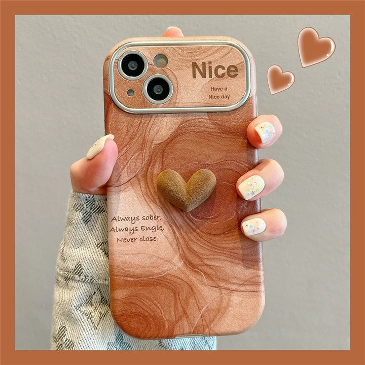 Large Window Veneer Phone Case Silicone Soft Case