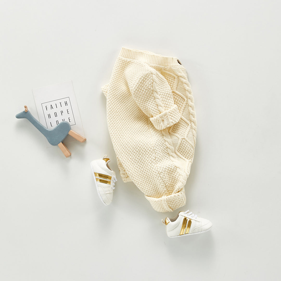 Baby cotton and woolen bodysuit