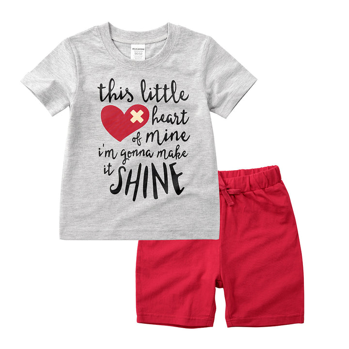 Summer Baby Two-piece Short-sleeved Children's Clothing