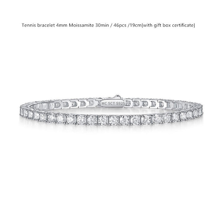 Sterling Silver D Color Moissanite Brățară pentru femei