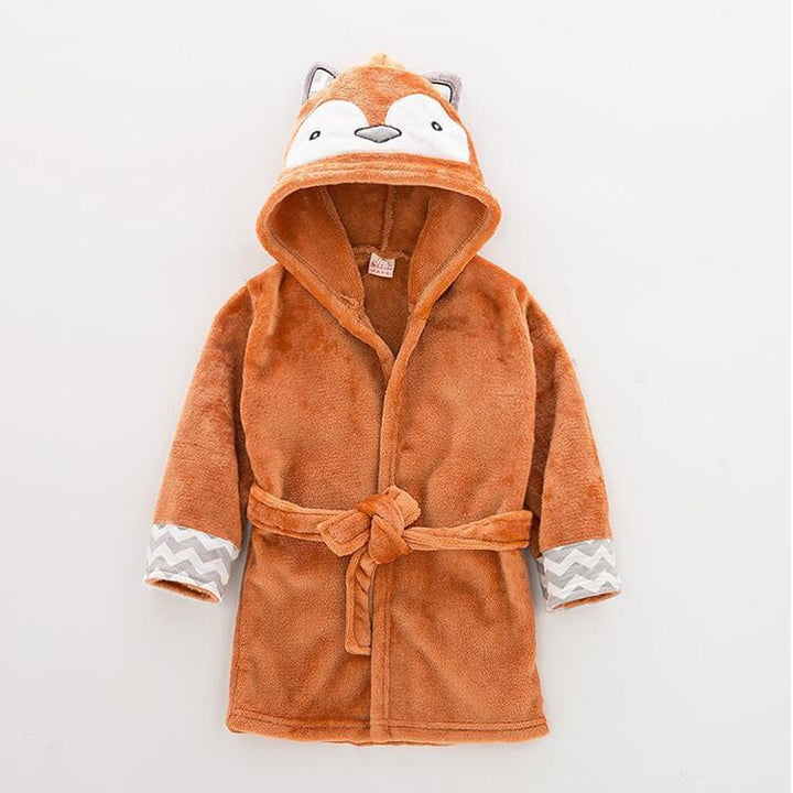 Infant Baby Cartoon Animal Shape Hooded Cloak Bathrobe