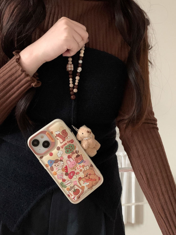 Cute Full Screen Graffiti Rabbit Phone Case