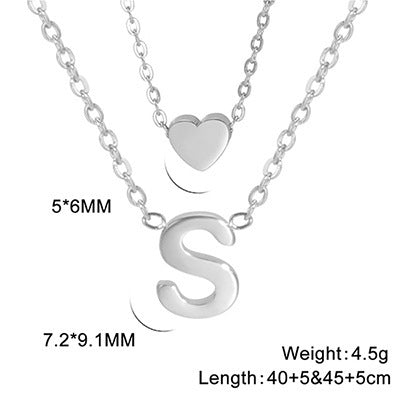 Elegant And Fashionable, Carefully Shaped 26 Letter Necklace