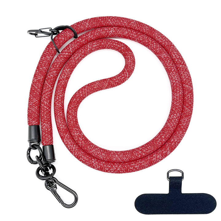 10 mm Climbing Rope Telefon mobil Garnitură Lankard Garnitură reglabilă Crossbody Telefon mobil curea cu Curea de cameră cu curea de cameră anti-pierdere a gâtului