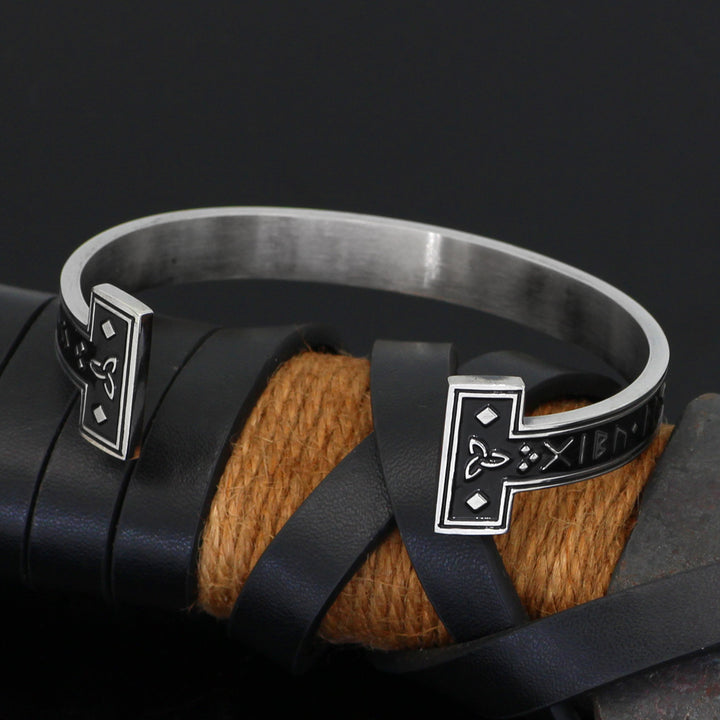 New Titanium Steel Personality Digital Text Bracelet