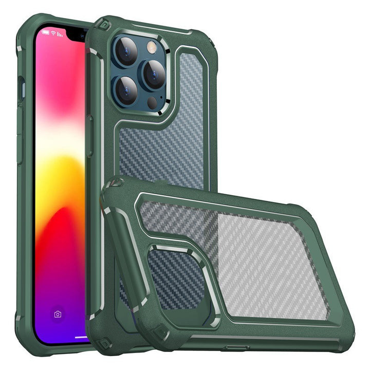 Carbon Fiber Pattern Shatter-resistant Mobile Phone Case