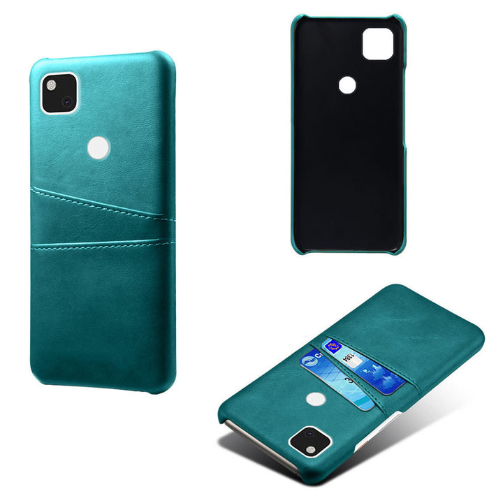 Applicable To Pixel4a Phone Case Pixel 4A Mobile Phone Double Card Protection Leather Case