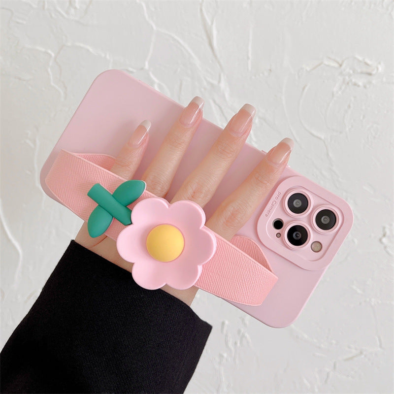 Flower Wristband Holder Phone Case