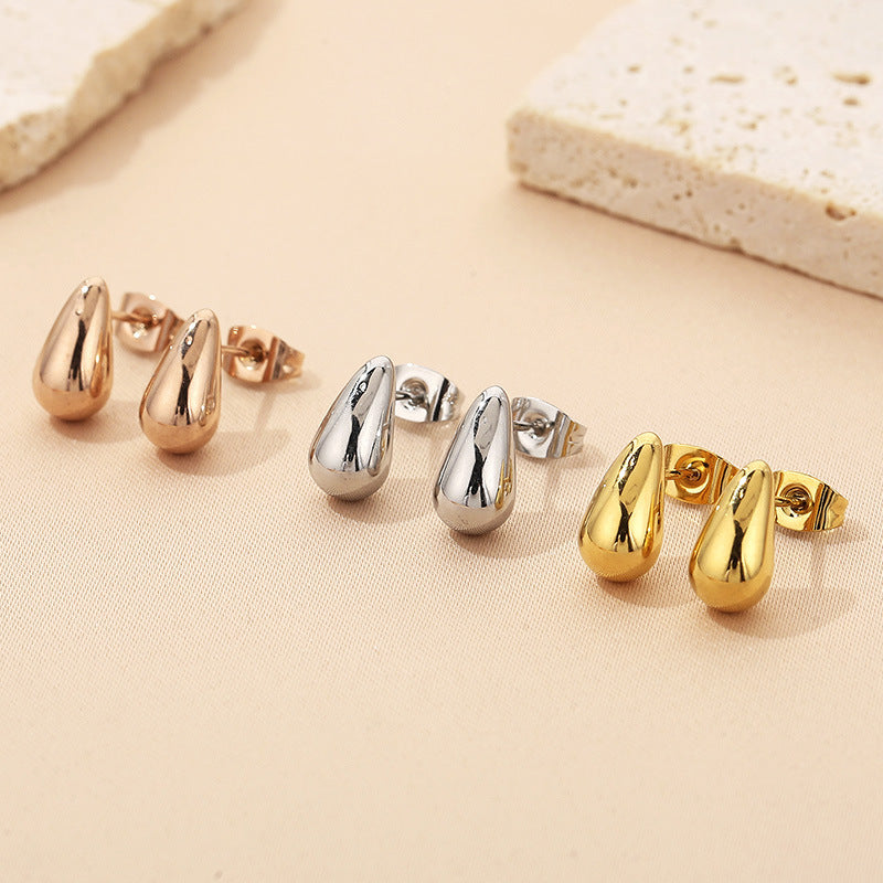 Fashion Drop-shaped Solid Geometric Earrings