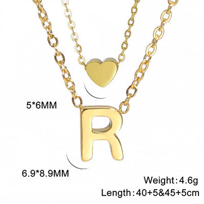 Elegant And Fashionable, Carefully Shaped 26 Letter Necklace