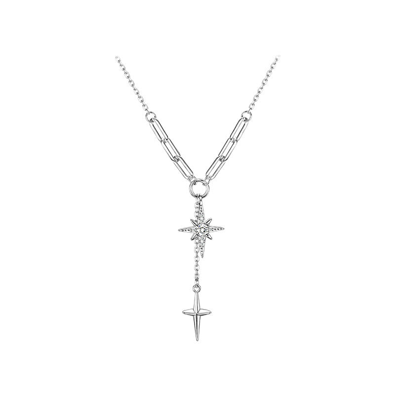 Women's Niche Sterling Silver Hexagram Necklace