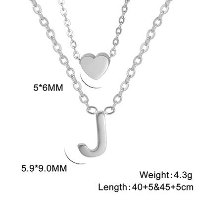 Elegant And Fashionable, Carefully Shaped 26 Letter Necklace