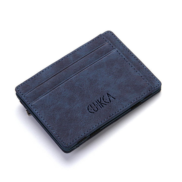 Flip Wallet Men Men Magic Portofel Polyuretan Card Suport