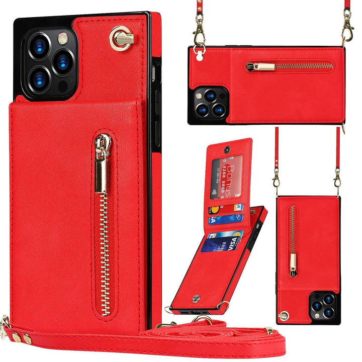 Mobile Phone Case Leather Case Messenger Protective Cover