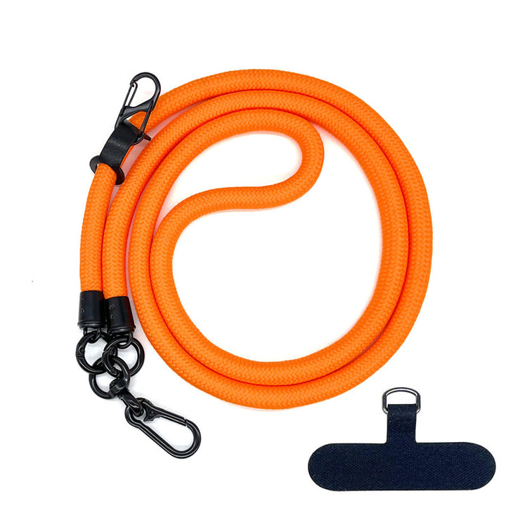 10 mm Climbing Rope Telefon mobil Garnitură Lankard Garnitură reglabilă Crossbody Telefon mobil curea cu Curea de cameră cu curea de cameră anti-pierdere a gâtului