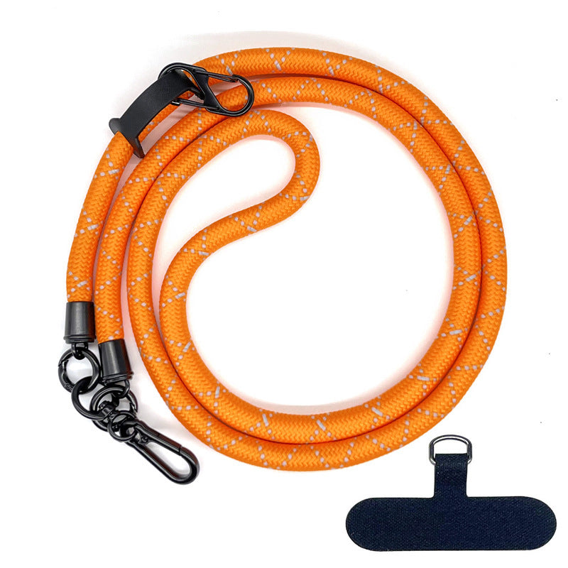 10 mm Climbing Rope Telefon mobil Garnitură Lankard Garnitură reglabilă Crossbody Telefon mobil curea cu Curea de cameră cu curea de cameră anti-pierdere a gâtului