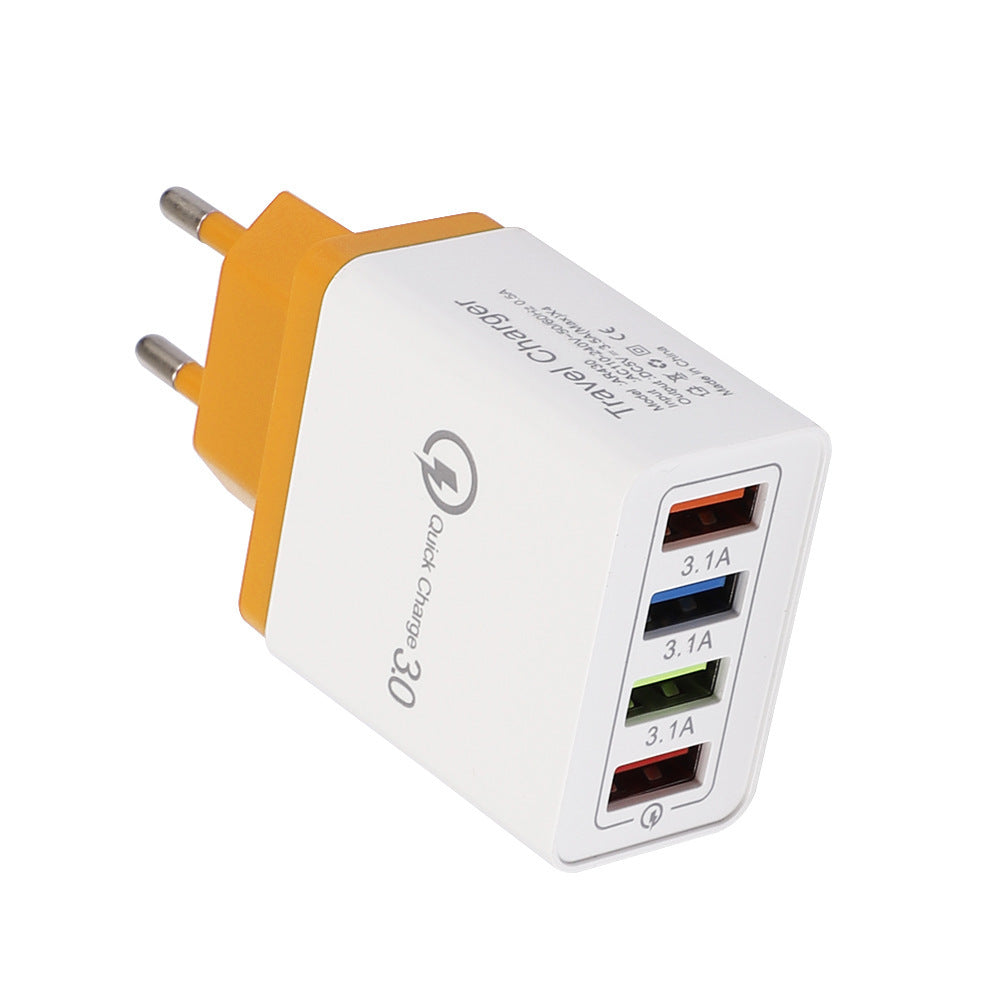 Încărcător USB Quick Charge 3.0 4 Adaptor pentru telefon pentru tabletă Portabil Portabil Mobile încărcător rapid