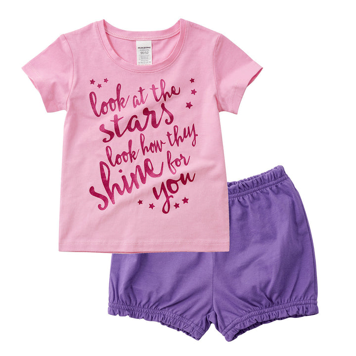 Summer Baby Two-piece Short-sleeved Children's Clothing