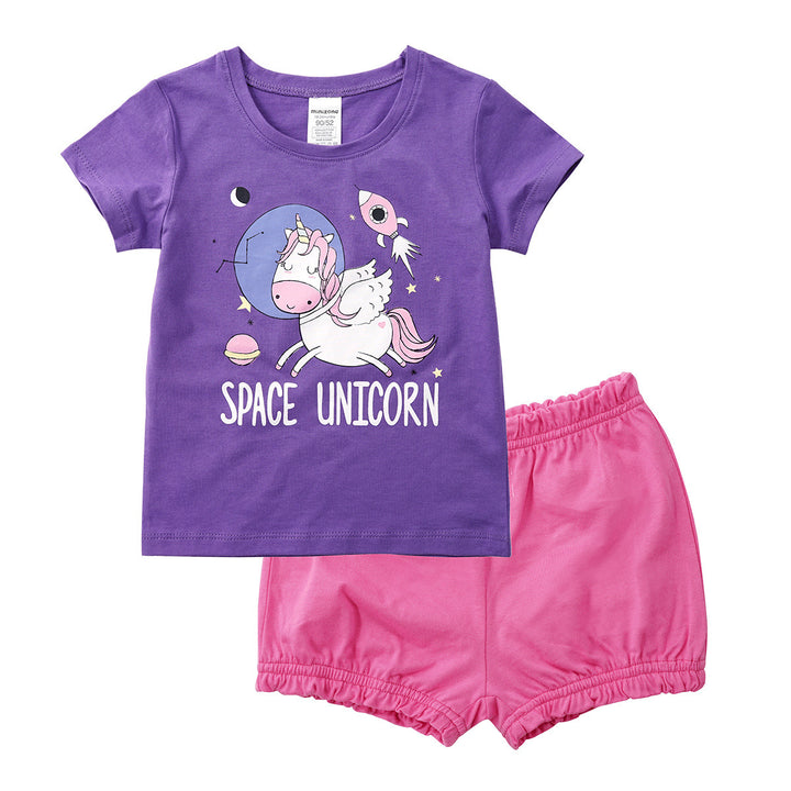 Summer Baby Two-piece Short-sleeved Children's Clothing