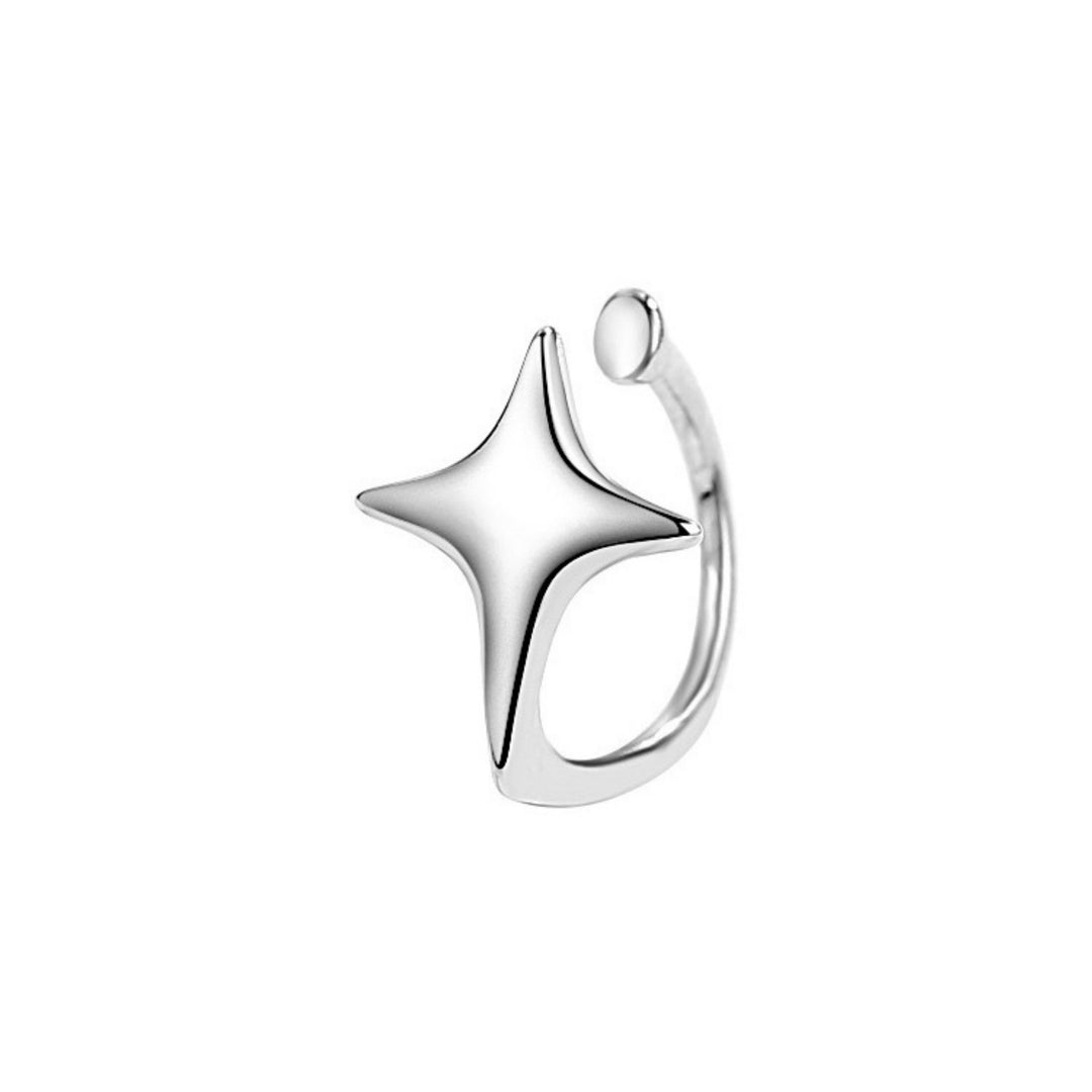 925 Star Earbone Clip Female