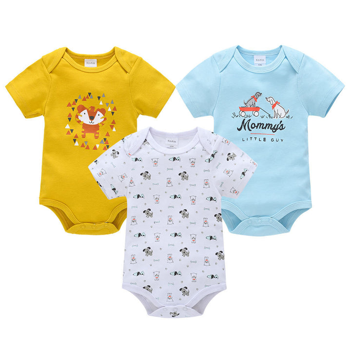 New short sleeve baby clothes