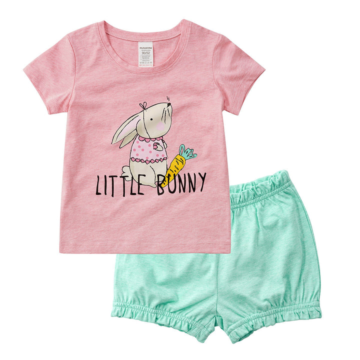 Summer Baby Two-piece Short-sleeved Children's Clothing