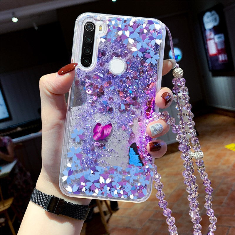 Women's Creative Liquid Quicksand Mobile Phone Case