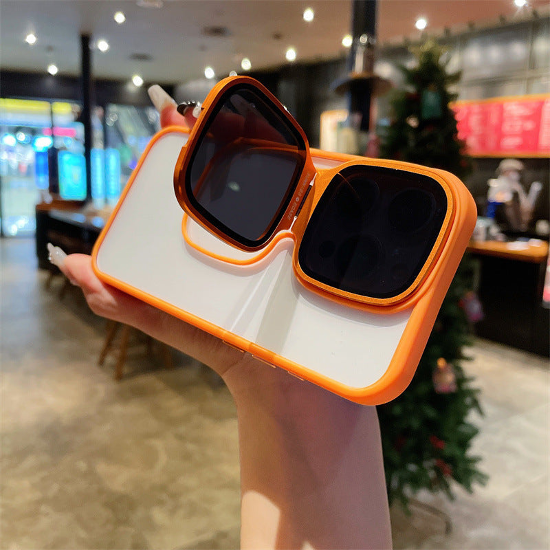 Lens Drop Protection High-permeability Acrylic Sunglasses Holder Phone Case