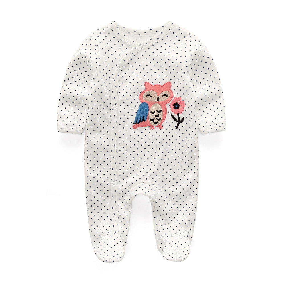 Newborn Baby Clothes Boneless Pair Buckle Onesie