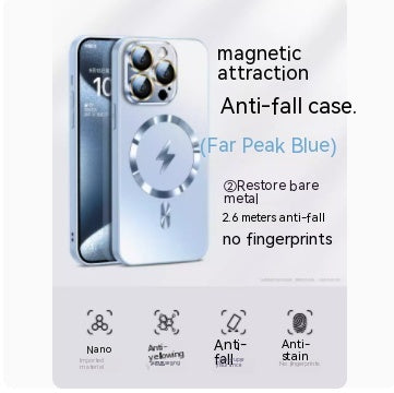 Phone Case New Frosted Glass Magnetic Suction 13