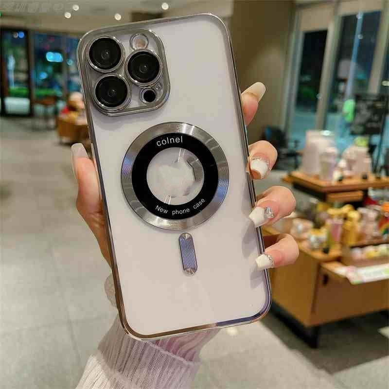 All-inclusive Lens Transparent Plating Phone Case