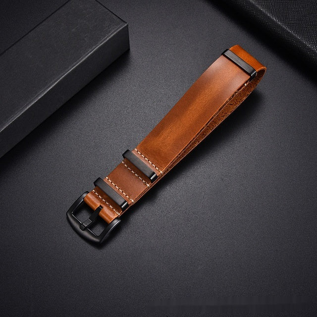 Retro Top Layer Cow Leather Watch Strap