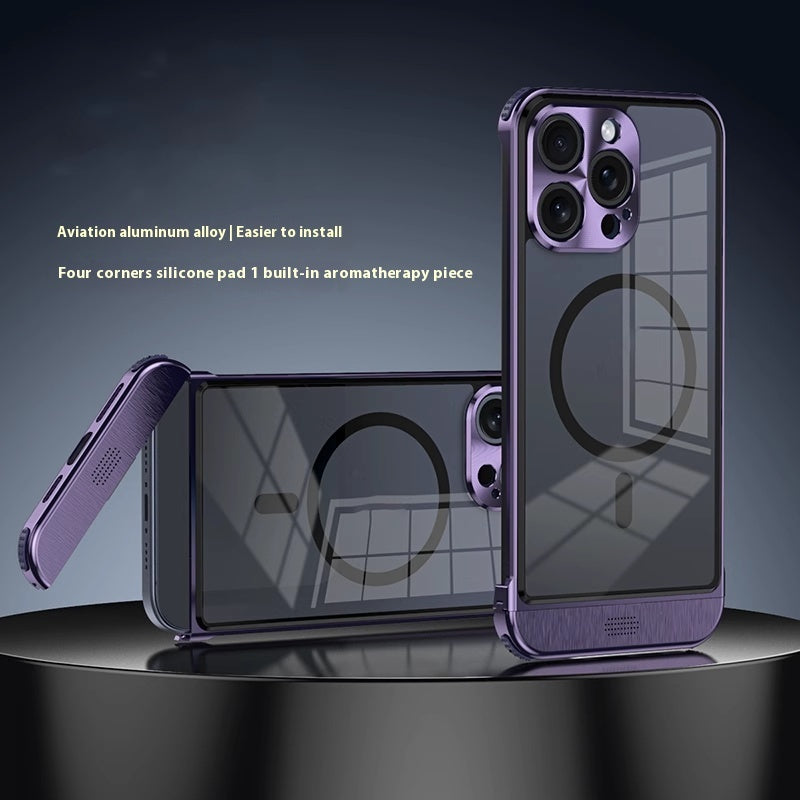 Simple And Breathable Metal Frame Phone Case