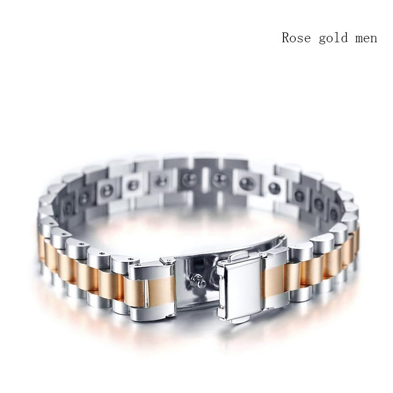 Fashion Titanium Steel Magnet Bracelet For Men And Women