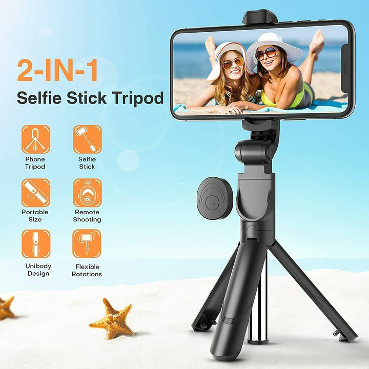 Potriviți telescopul telescopic Stick Bluetooth Tripod Monopod Suport pentru telefon