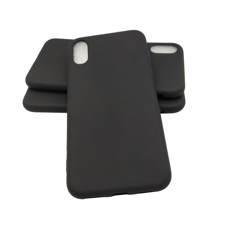 Black Matte Tpu Silicone Soft Shell Phone Case