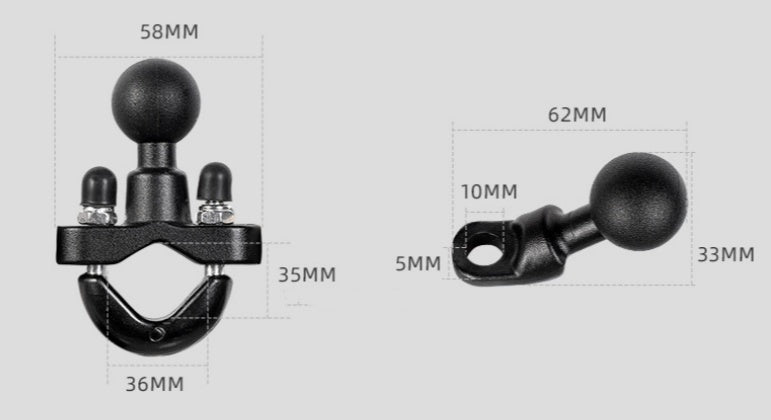 Absorbția de șoc motociclete Absorbție de șoc rezistent la șoc mobile Bracket Navigation Eight Claw