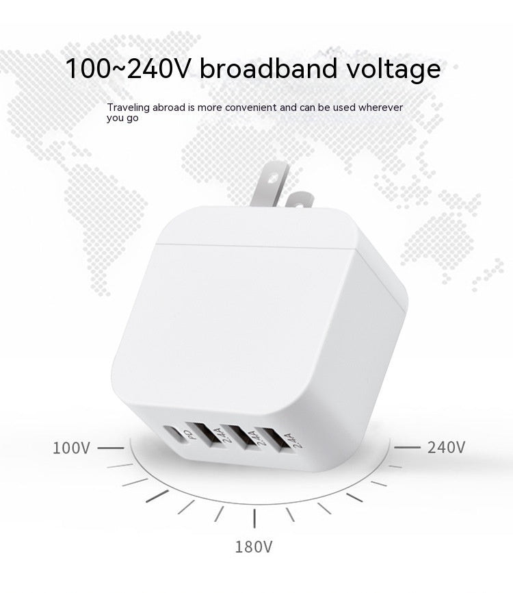 Applicable Mobile Phone Charger Pd20w Charging Plug USB Multi-port Adapter Pse Charger 30W