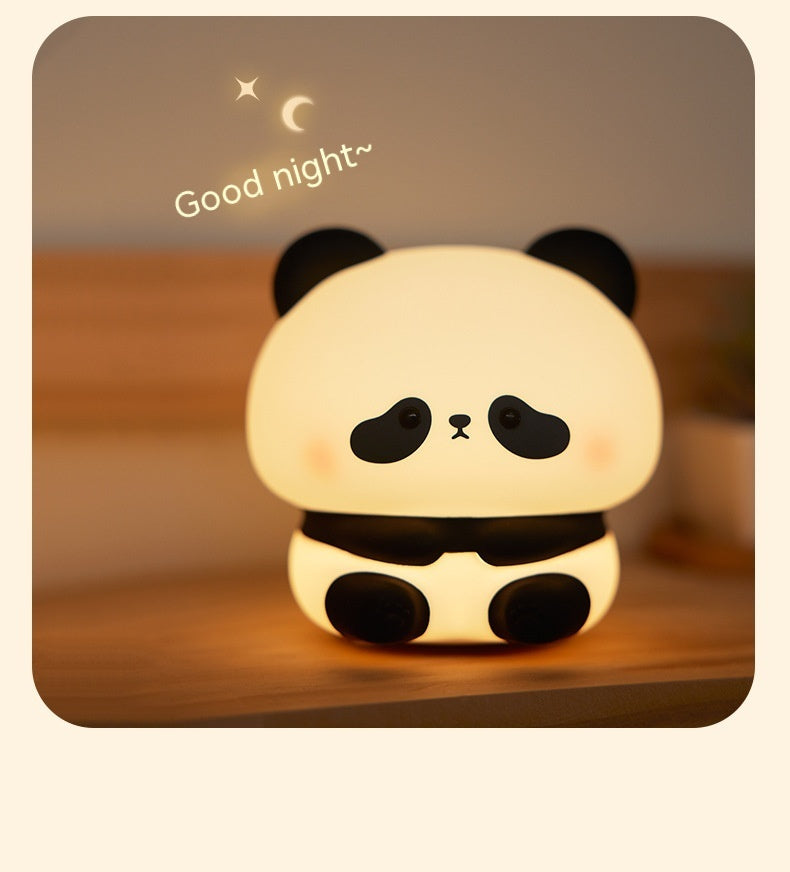 Panda LED LUMINĂ LUMINĂ Silicon Silicon Light Usb USB Reîncărcat atingere lampă de noapte LAMP LAMPA LAMP LAMPA LAMĂ DE COMIL