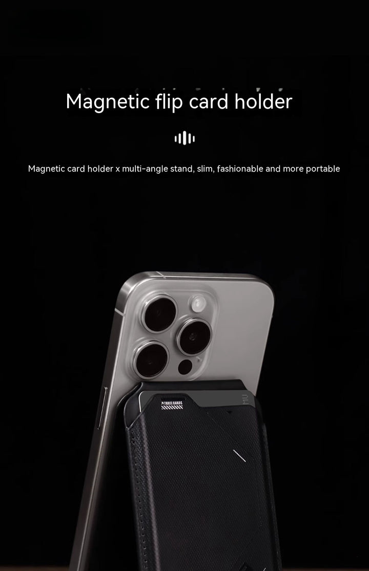 Suport de card magnetic Flip G02 Two-in-One Portofel cu mai multe unghiuri pliante Portabil pentru telefon mobil Ultra-subțire