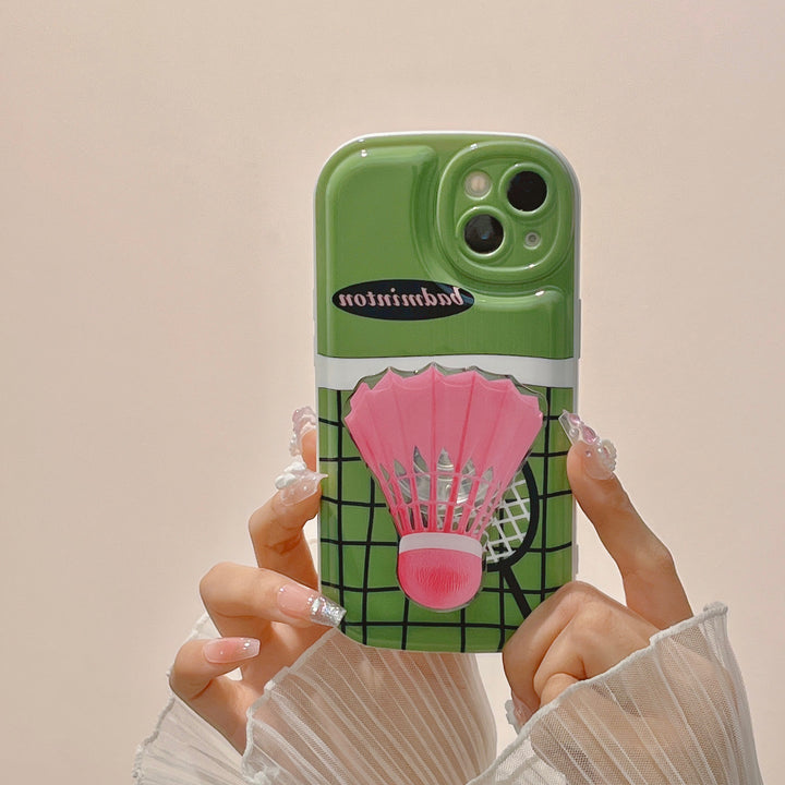 Personalized Creative Badminton Bracket Phone Case