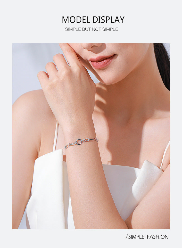 Fashion Chain-shaped Letter Bracelet Women