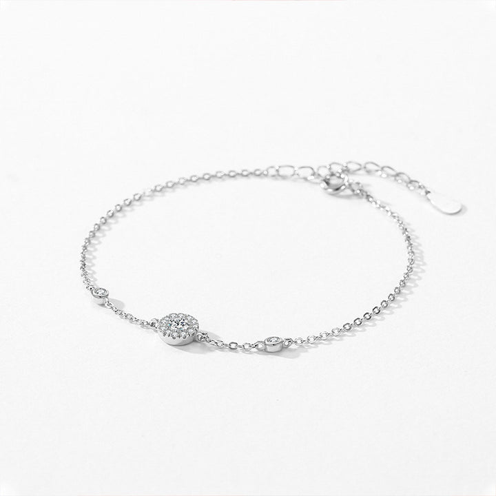 Full Diamond Thin Bracelet Temperament Personality