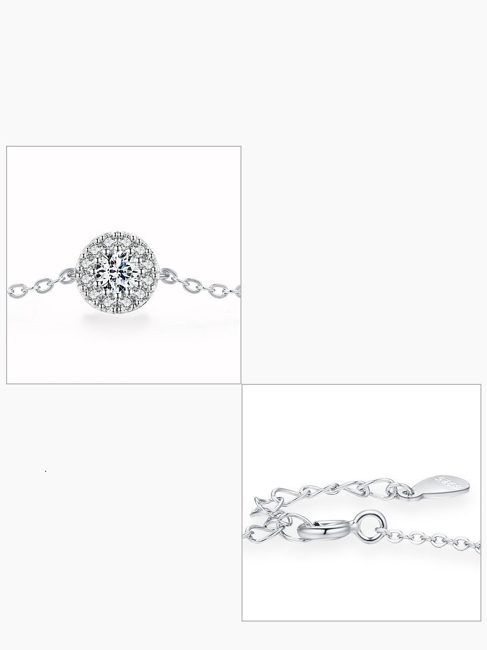 Full Diamond Thin Bracelet Temperament Personality