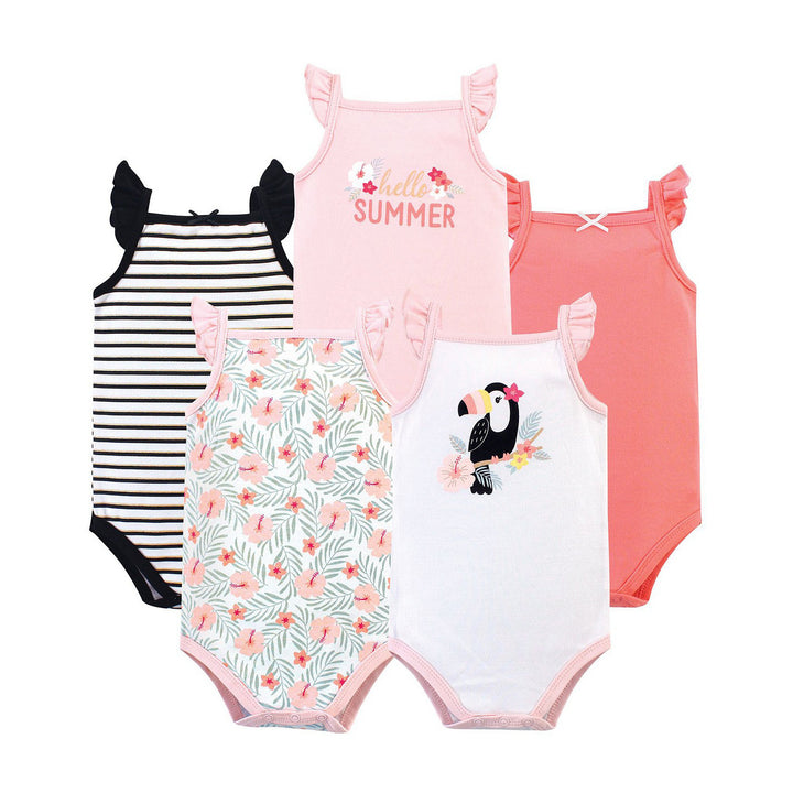 Ten pieces of random long-sleeved baby onesies