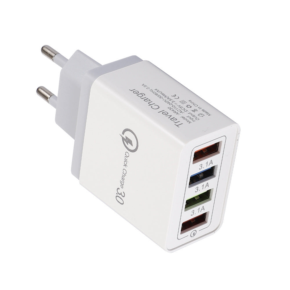 Încărcător USB Quick Charge 3.0 4 Adaptor pentru telefon pentru tabletă Portabil Portabil Mobile încărcător rapid